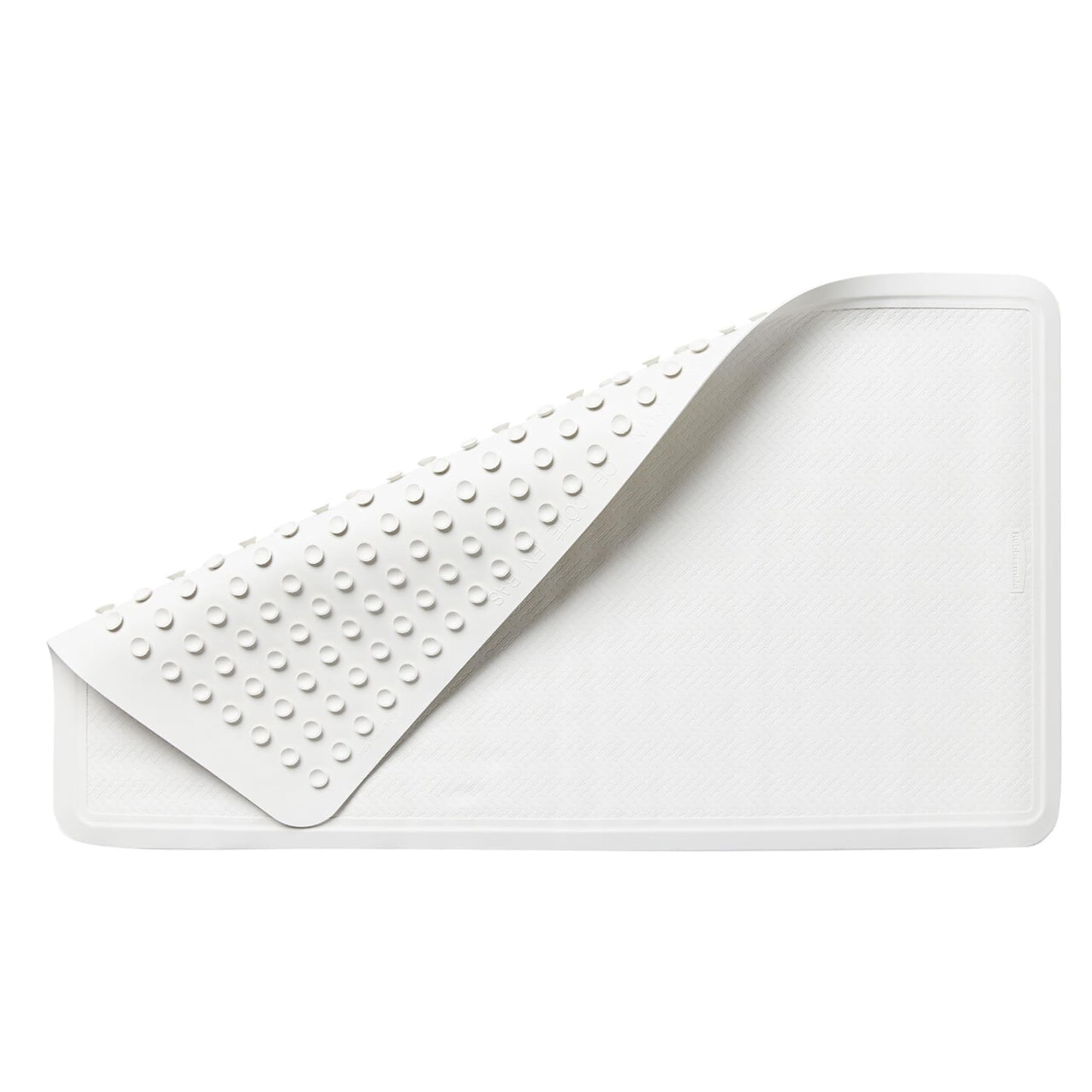 Rubbermaid Commercial Products Bath Tub and Shower Mat | Large - 28 x 16 in. | White | Machine Washable | Safti-Grip Non-Slip Bathroom Mat with Suction Cups for Home/Hotel/Shower/Bathtub Rubbermaid Commercial