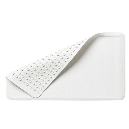 Rubbermaid Commercial Products Bath Tub and Shower Mat | Large - 28 x 16 in. | White | Machine Washable | Safti-Grip Non-Slip Bathroom Mat with Suction Cups for Home/Hotel/Shower/Bathtub Rubbermaid Commercial