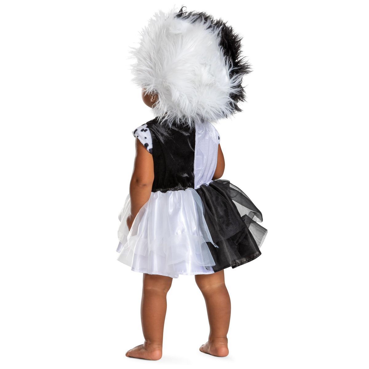 Déguisement de bébé Cruella, costume officiel Disney pour Halloween, (6-12 mois)