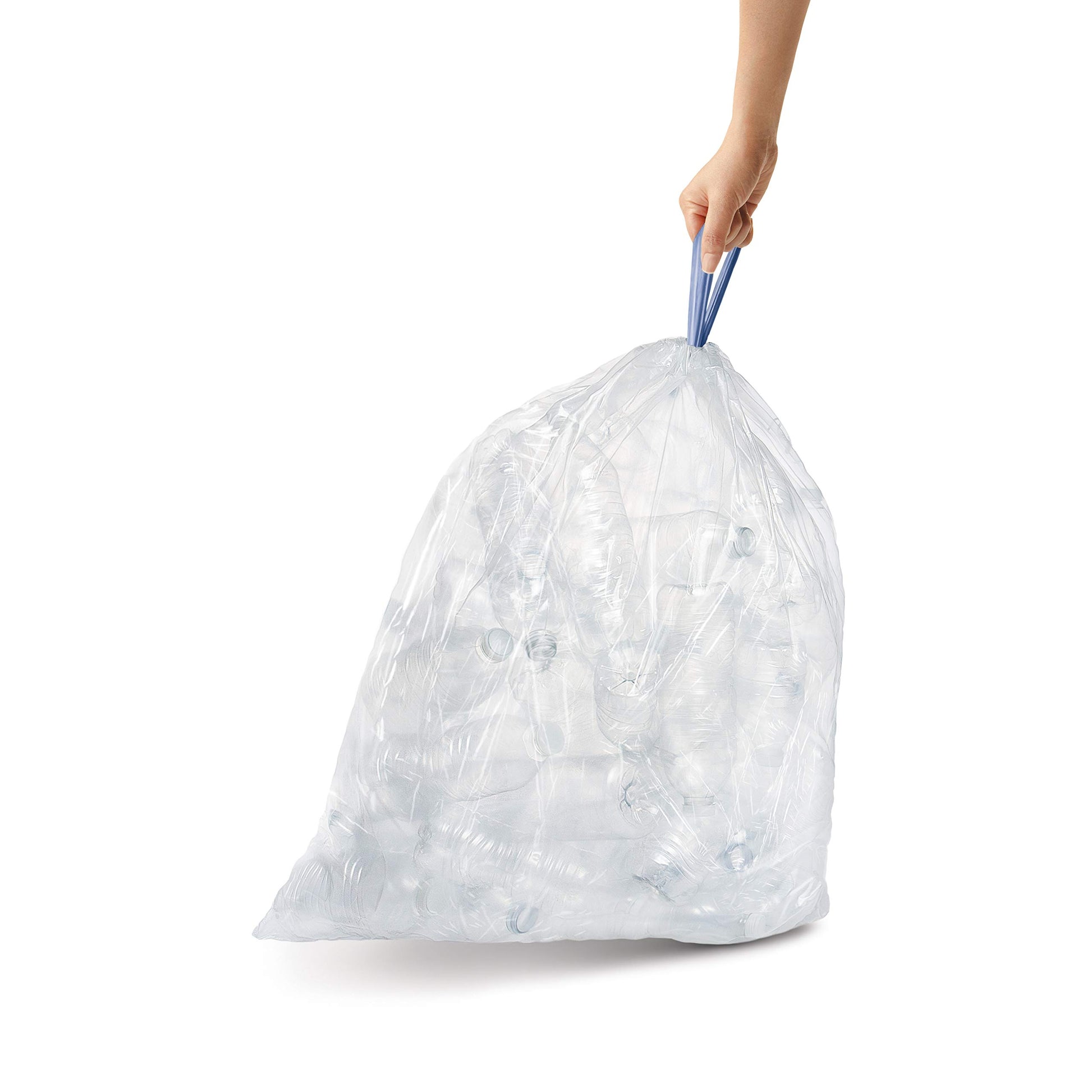 simplehuman Code B 90 Count, Dispenser Pack Custom Fit Liners, Drawstring Trash Bags, 6L / 1.6 Gallons, White simplehuman