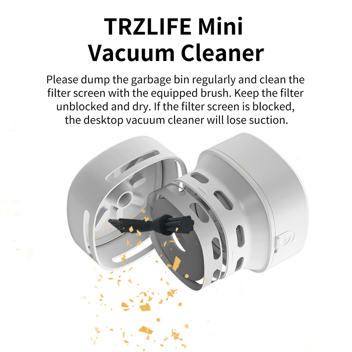 TRZLIFE Desk Vacuum Cleaner, Office & Home Desktop Cleaner, Ideal Gift Pink 🍁 All In One Marketplace Canada