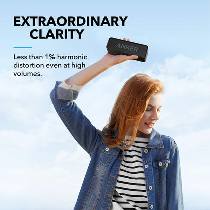 Upgraded, Anker Soundcore Bluetooth Speaker with IPX5 Waterproof, Stereo Sound, 24H Playtime, Portable Wireless Speaker for iPhone, Samsung and More - Available at All In One Marketplace Canada