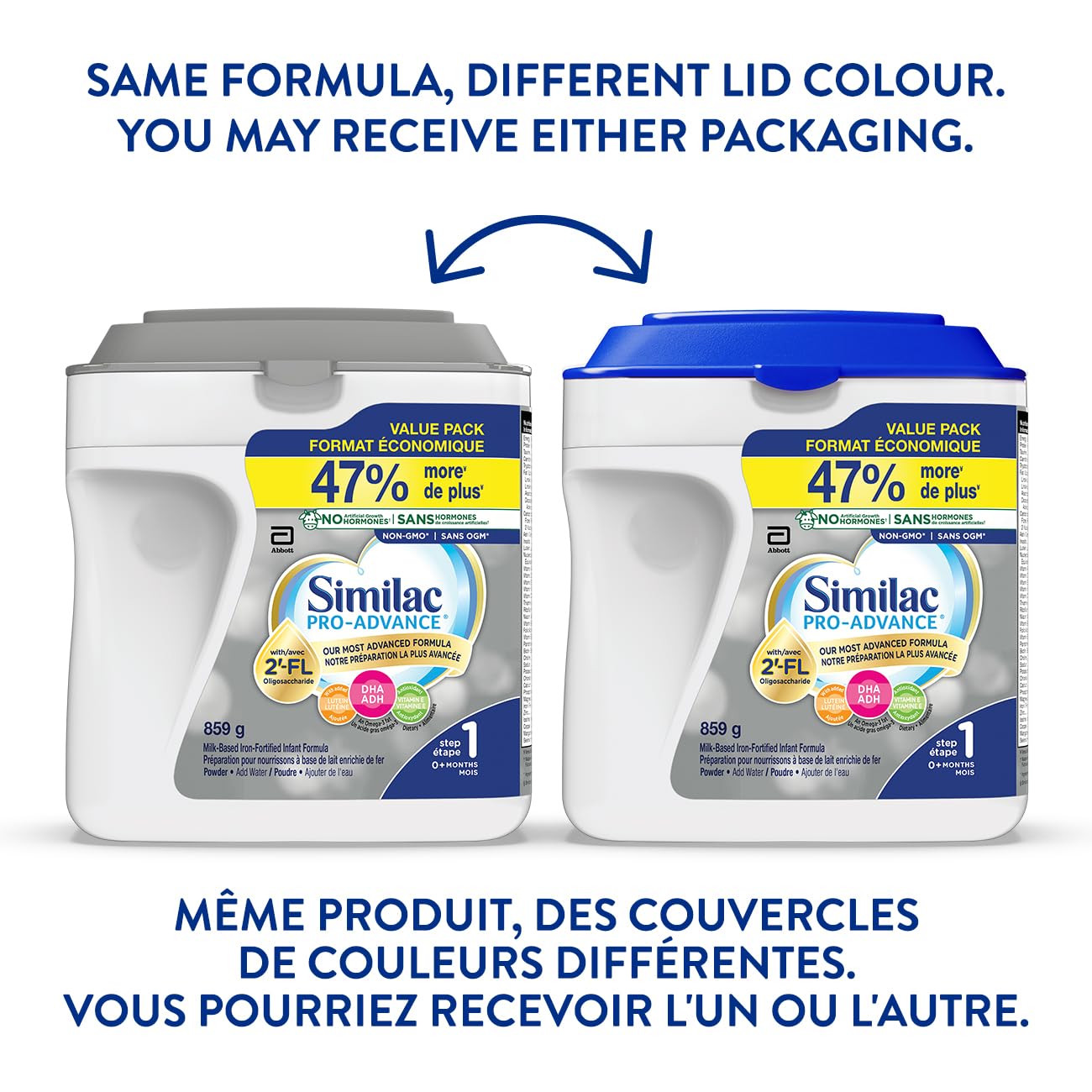 Similac Pro-Advance Step 1 Infant Formula Powder – 859g, Closest to Breast Milk with 2'-FL, Newborn & Up