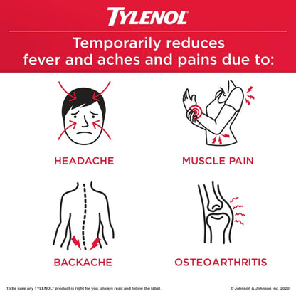 Tylenol Ultra Relief for Headache and Migraine Pain Relief, 500 mg Acetaminophen, 120 Tablets - Available at All In One Marketplace Canada
