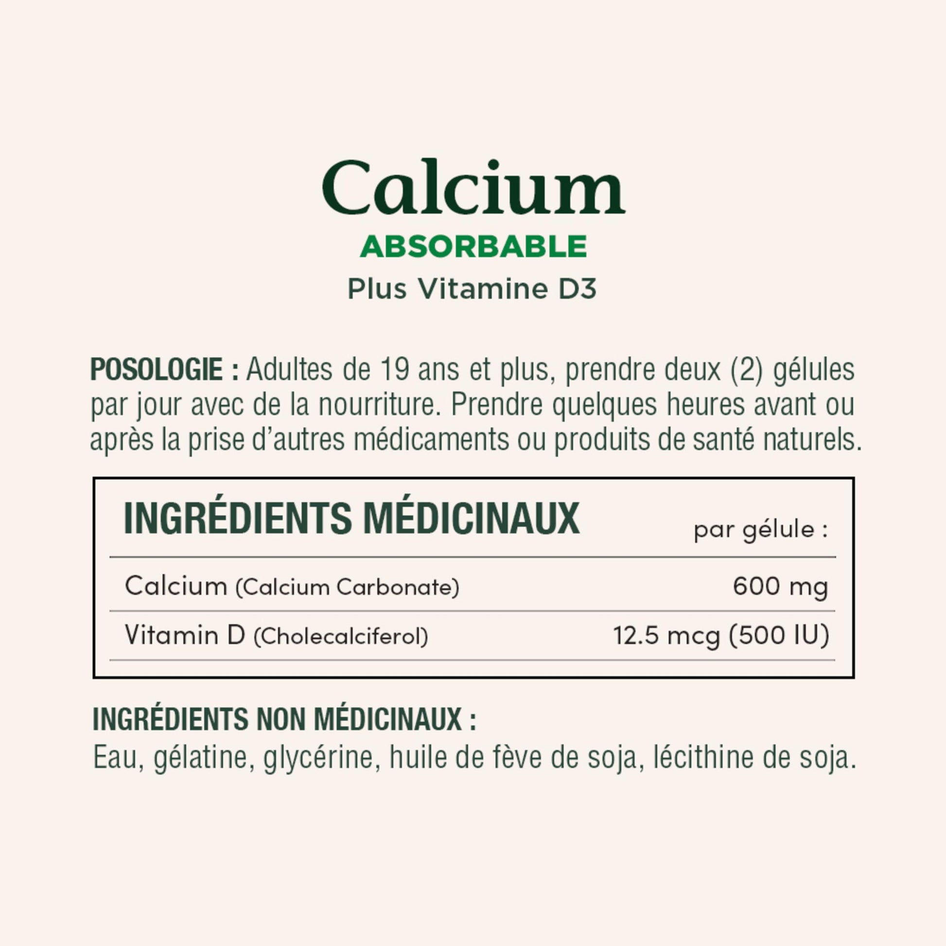 NATURE'S BOUNTY Calcium Plus Vitamin D3, Absorbable, 1200 mg, Helps Bones & Teeth, Softgels, 535 g - Available at All In One Marketplace Canada
