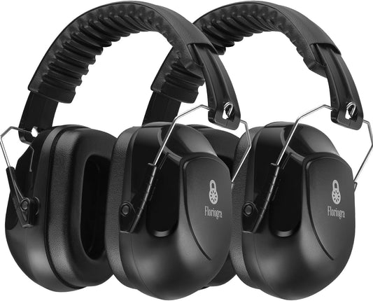 Floriogra 2 Pack Ear Protection Ear Muffs Noise Reduction, SNR 35dB Hearing Protection Earmuffs, Noise Cancelling Ear Muffs, Noise Cancelling Headphones for Autism,for Shooting, Mowing, Hunting - Available at All In One Marketplace Canada