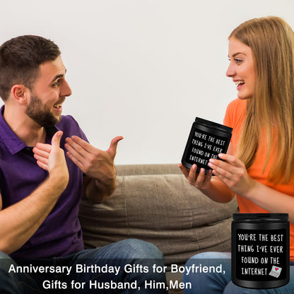 Homsolver Gifts for Men Him, Anniversary Romantic Gifts for Boyfriend Husband, Birthday Thanksgiving Christmas Valentines Day Presents for Boyfriend Best Friends Men, Scented Candles for Him 🍁 All In One Marketplace Canada