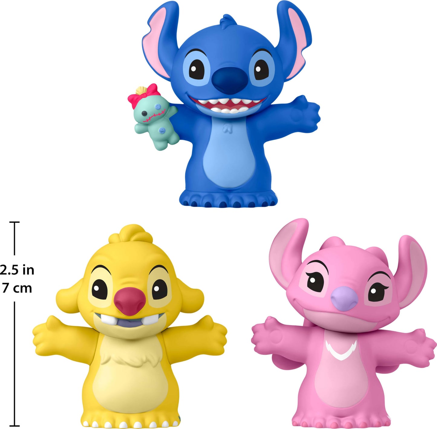Little People Collector Set Disney Stitch & The Cousins Special Edition for Fans, 3 Character Figures in a Display Package Little People COLLECTOR