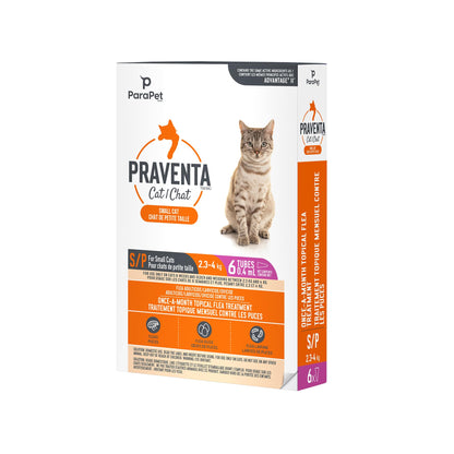 Parapet Praventa for Small Cats - 6 Tubes ParaPet