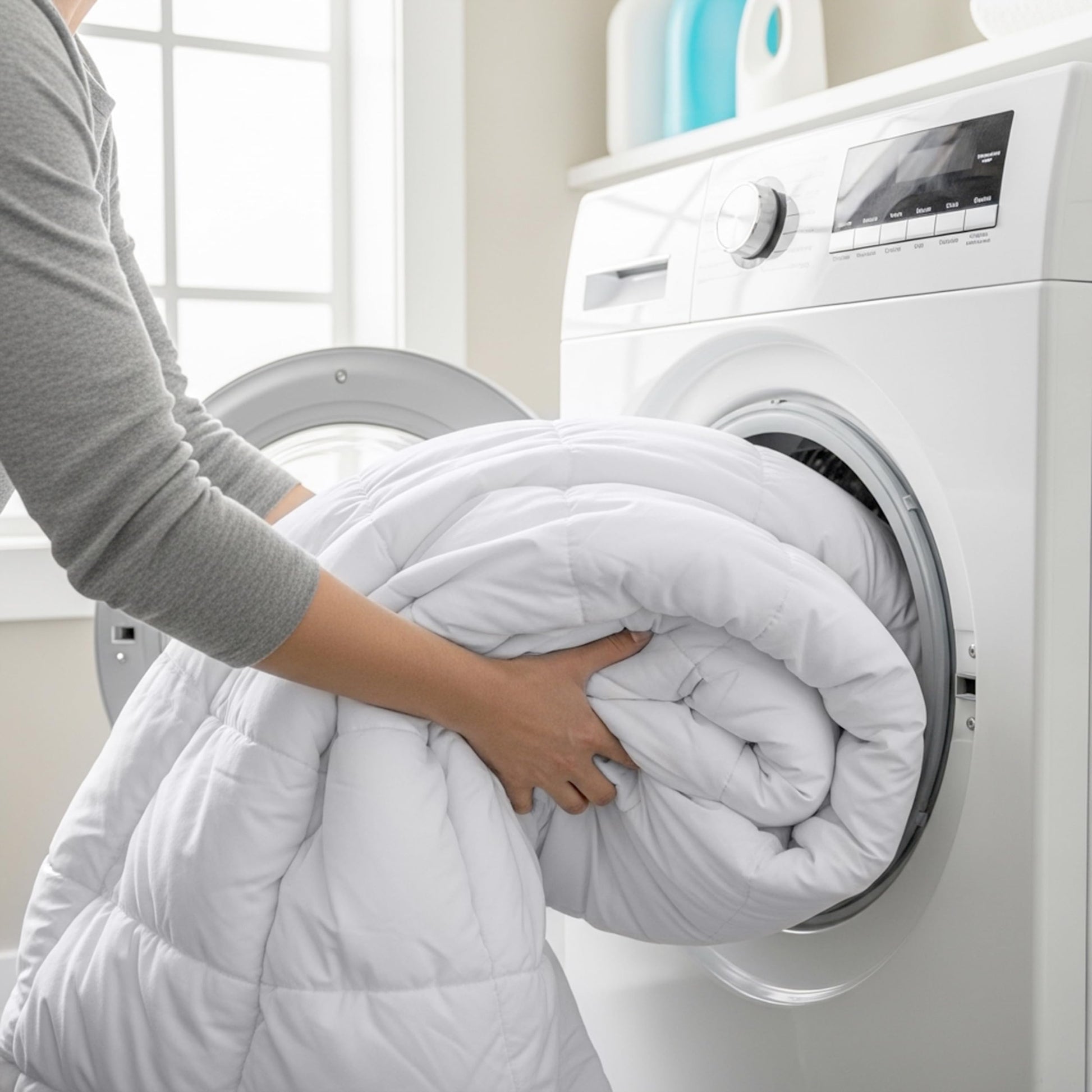 Utopia Bedding Comforters Twin Size, All Season Duvet Insert, Down Alternative Box Stitched Bed Comforter with Corner Tabs, Machine Washable (White)
