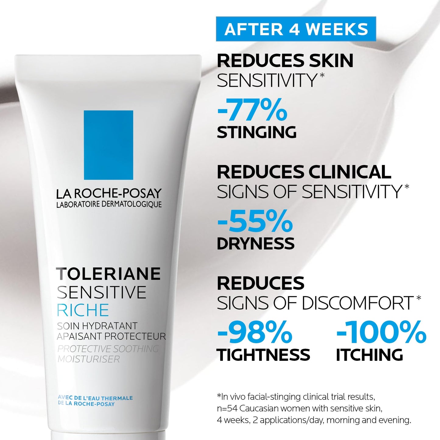 La Roche-Posay Face Moisturizer for Dry, Sensitive Skin, Toleriane Sensitive Rich Face Cream with Niacinamide & Ceramides, Alcohol Free, Fragrance Free & Recommended by Dermatologists, 40mL