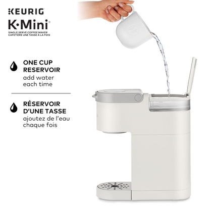 Keurig K-Mini Single Serve K-Cup Pod Coffee Maker, Featuring An Ultra-sleek Design, Warm Stone
