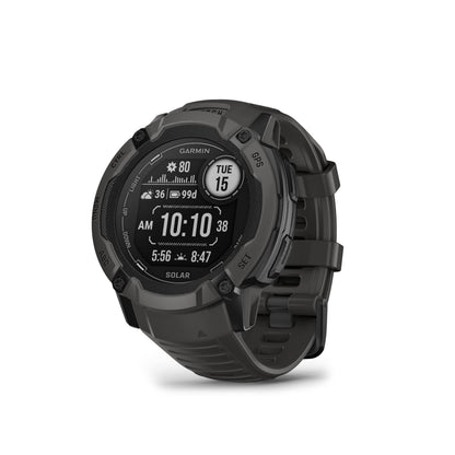 Garmin Instinct 2X Solar, Rugged GPS Smartwatch, Built-in Flashlight, Solar Charging Capability, Multi-Band GNSS, Graphite Garmin