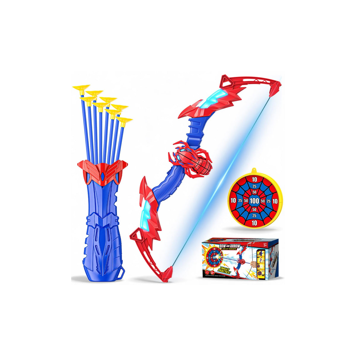 Spider Bow and Arrow Set for Kids Age 3+, Indoor & Outdoor Archery Set Toys 🍁 All In One Marketplace Canada