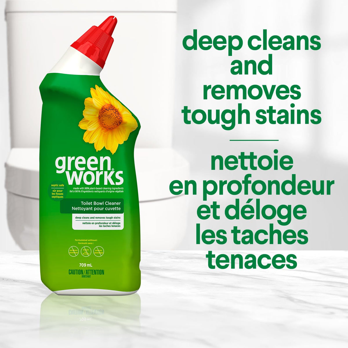 Green Works Toilet Bowl Cleaner, 6/709mL