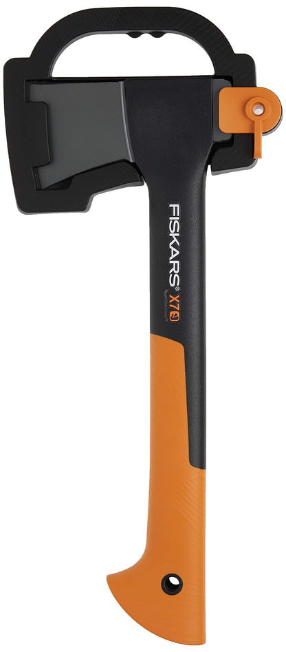 Fiskars X7 Hatchet Lightweight Wood Splitter for Small to Medium Size Kindling with Proprietary Blade and Shock-Absorbing FiberComp Handle, Lawn and Garden Tool, 14 inch, 1.5 pounds Fiskars