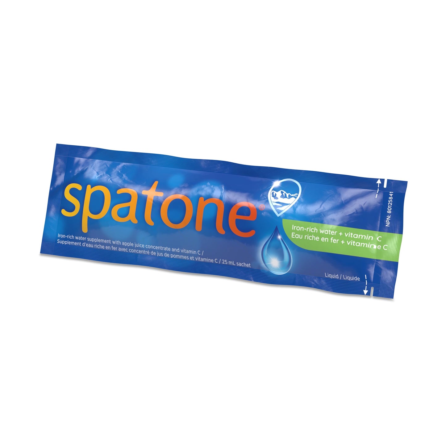 Spatone 100% Natural Liquid Iron Supplement, Apple Flavour, Vegan, Reduces Tiredness & Fatigue, 28 Sachets x 25 mL (Pack of 1) Spatone