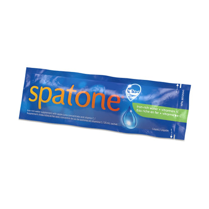Spatone 100% Natural Liquid Iron Supplement, Apple Flavour, Vegan, Reduces Tiredness & Fatigue, 28 Sachets x 25 mL (Pack of 1) Spatone
