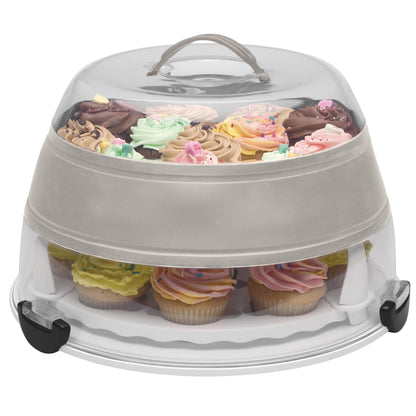 Starfrit Collapsible Cupcake & Cake Carrier, Holds 24 Cupcakes 🍁 All In One Marketplace Canada