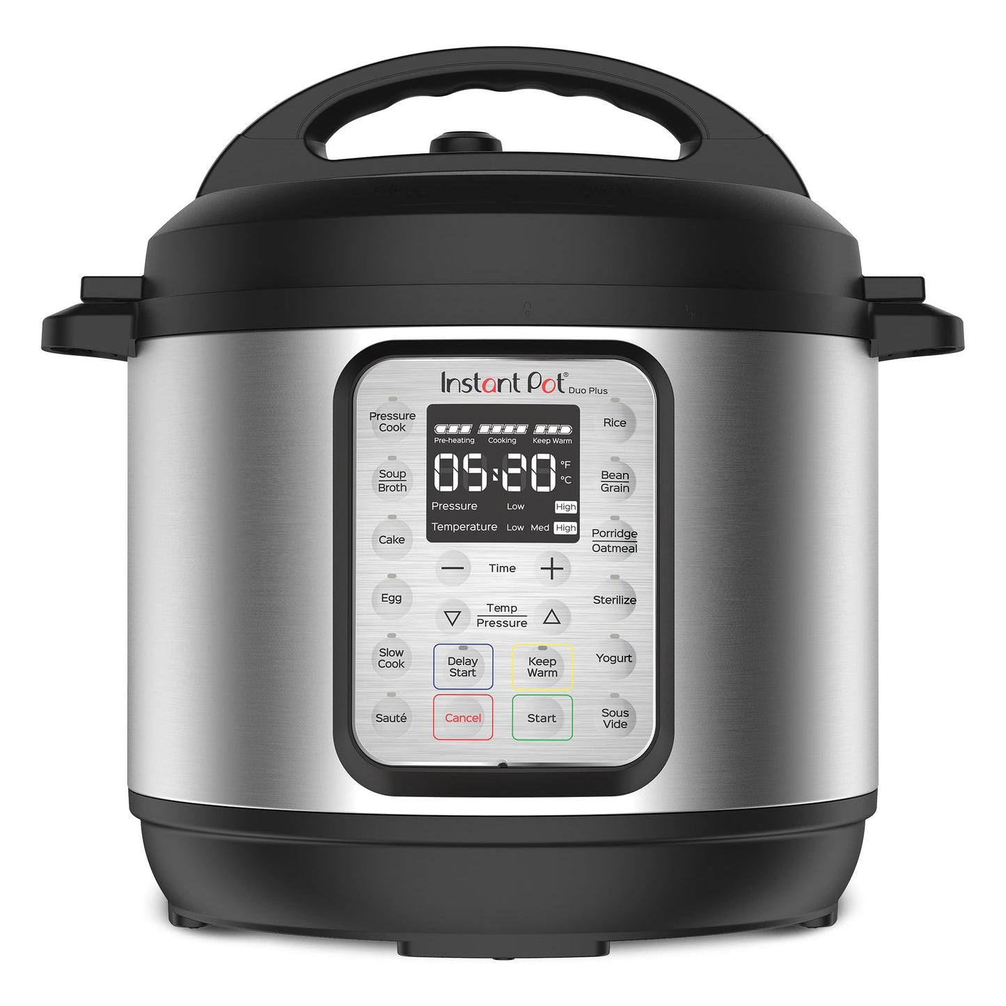 Instant Pot Duo Plus 6 Quart 9-in-1 Electric Pressure Cooker, Slow Cooker, Rice Cooker, Steamer, Sauté, Yogurt Maker, Warmer & Sterilizer, 15 One-Touch Programs,Stainless Steel/Black - Available at All In One Marketplace Canada