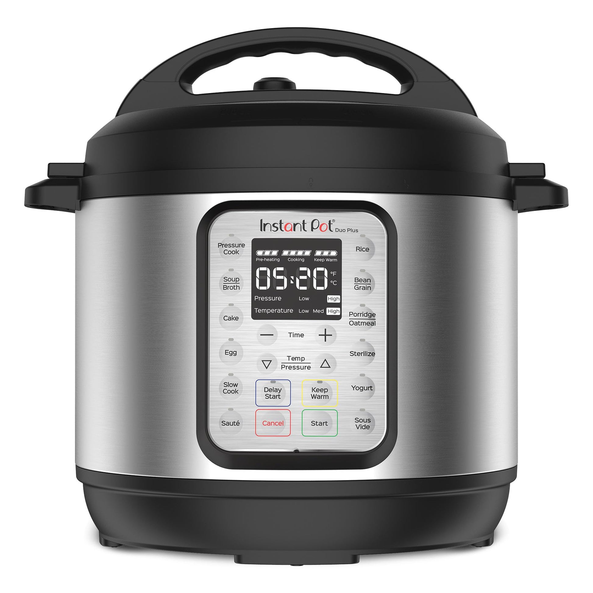 Instant Pot Duo Plus 6 Quart 9-in-1 Electric Pressure Cooker, Slow Cooker, Rice Cooker, Steamer, Sauté, Yogurt Maker, Warmer & Sterilizer, 15 One-Touch Programs,Stainless Steel/Black - Available at All In One Marketplace Canada