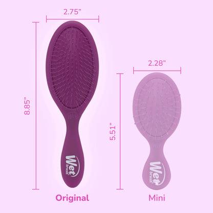 Wet Brush Original Detangler Hair Brush, Pink and Purple - 2 Piece Bundle Wet Brush