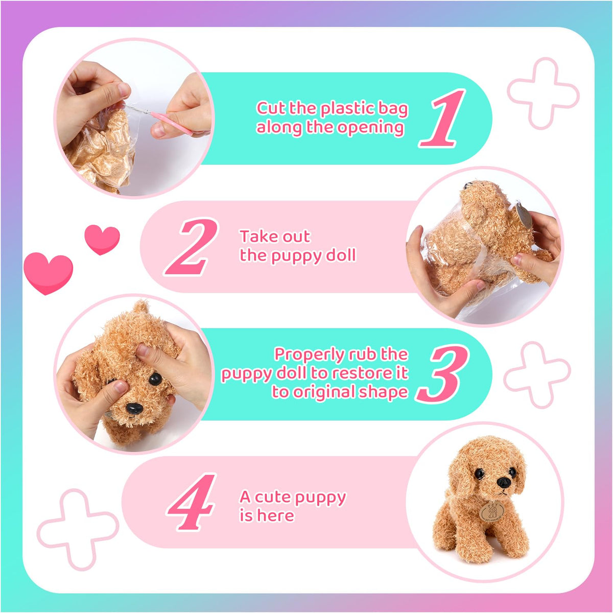Meland Doctor Kit Kids with Dog Toys & Costume Play Set, Gift for Girls 3-6 🍁 All In One Marketplace Canada