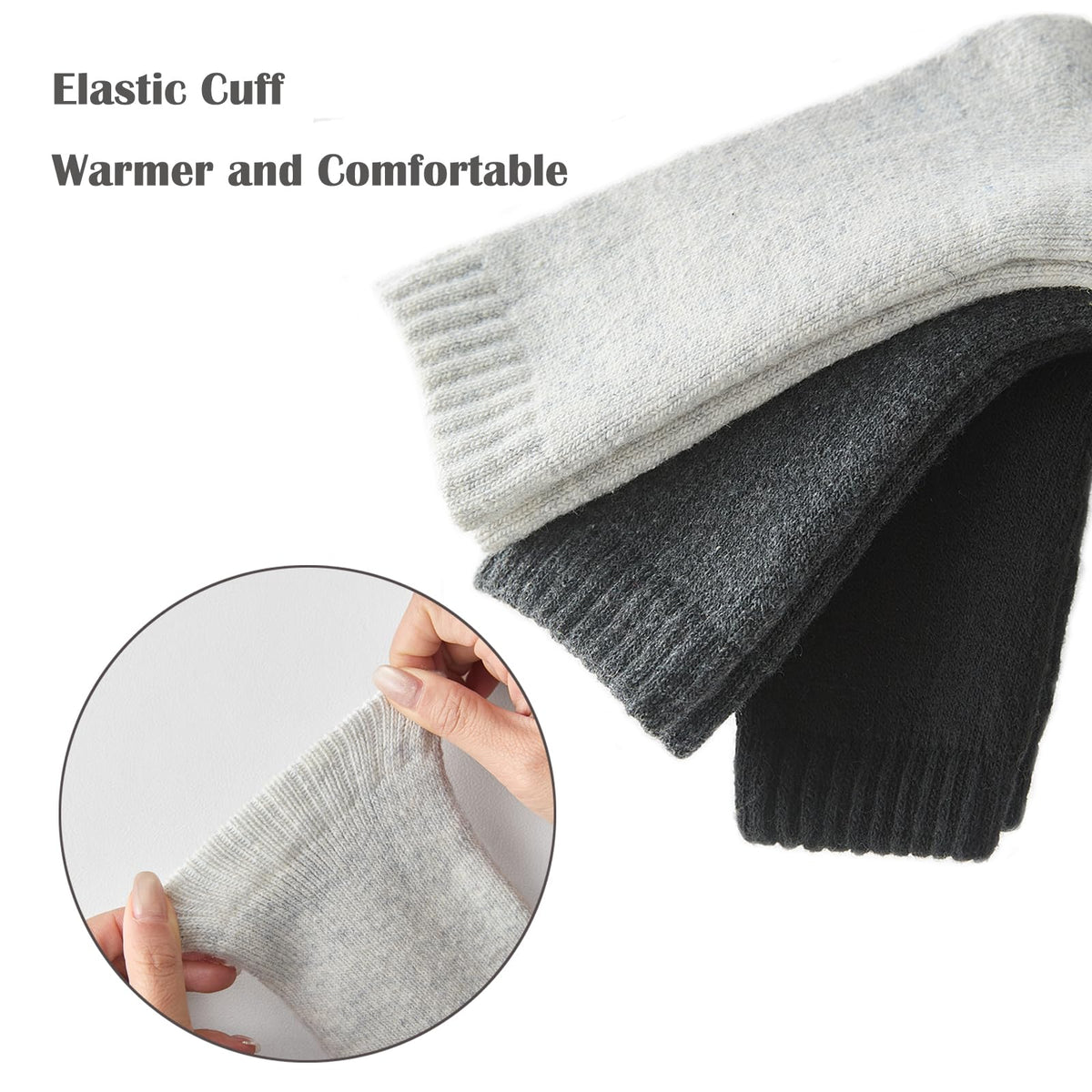 3Pack Men's Wool Blended Winter Super Thick Warm Crew Socks Size 6-11 🍁 All In One Marketplace Canada