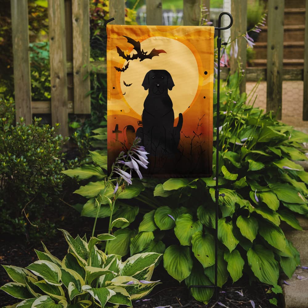 Caroline's Treasures BB4323GF Halloween Black Labrador Flag Garden Size, Small, Multicolor