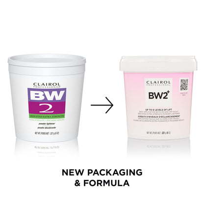 Clairol Professional BW2+ Dedusted Extra Strength Powder Lightener for Hair Highlights, 8 oz | 227 g Clairol Professional