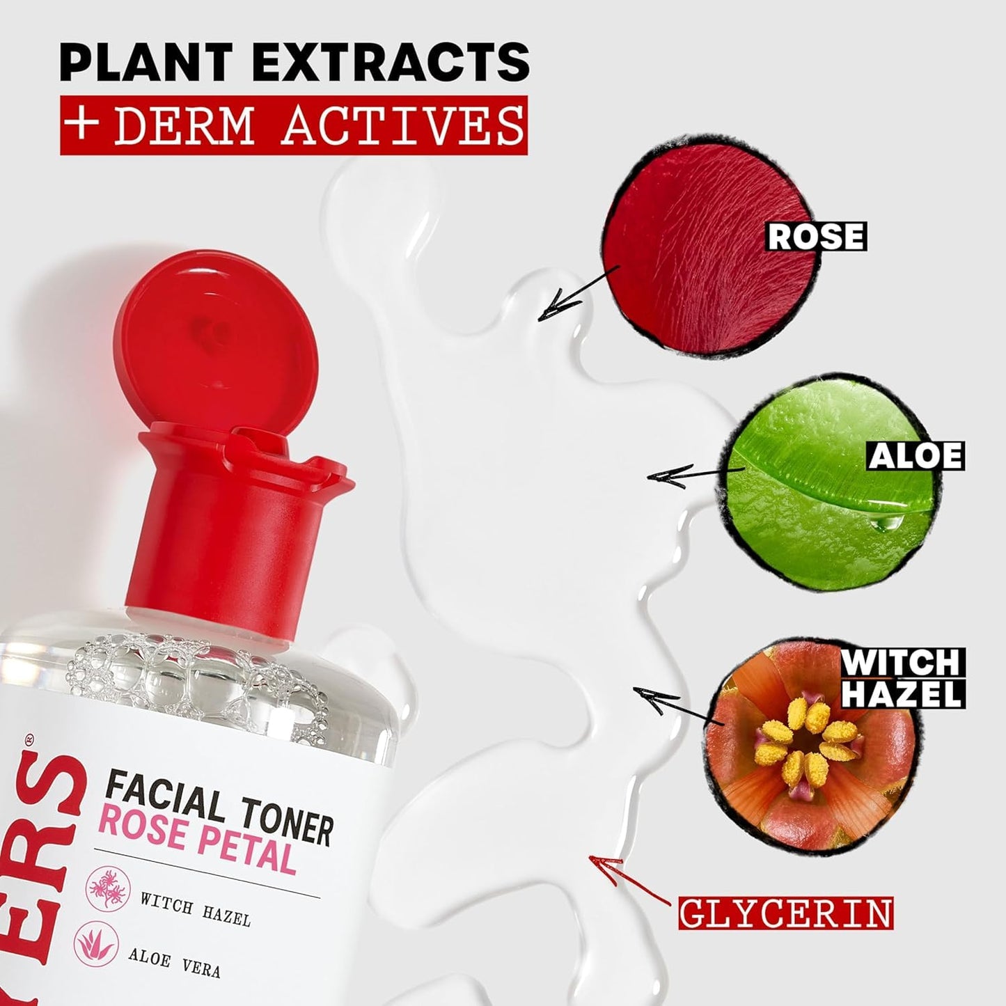 Thayers Witch Hazel Face Toner, With Rose Petal, Aloe Vera, Glycerin, No Alcohol, Glass Skin, Reduces Pores, Smoothes Texture, 8 Hour Hydration, Suitable For All Types From Dry To Oily, Vegan, 355ml