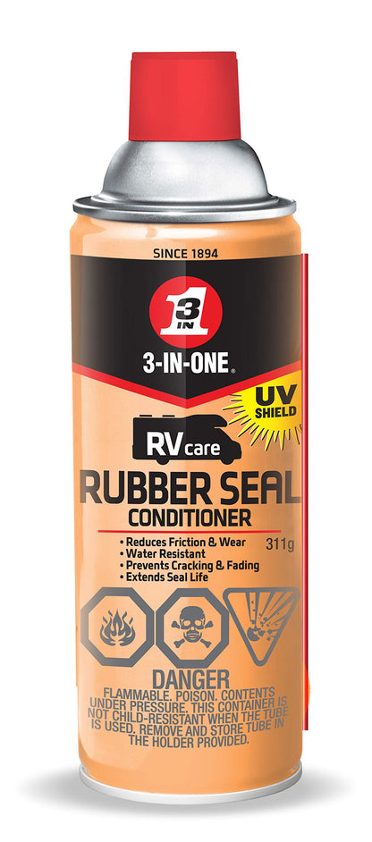 3-in-ONE RV Care Rubber Seal Conditioner 311g | Seal in Long-Lasting Protection from Weather and Sun by Using a Mess-Free Rubber Seal Conditioner with UV Shield | 01290 | Single Can 🍁 All In One Marketplace Canada