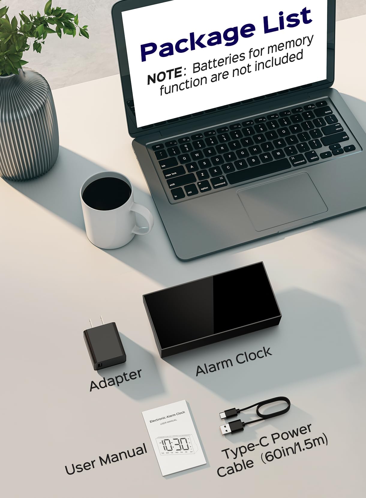 GOLOZA Digital Alarm Clocks for Bedrooms, Digital Clock with 4 Level Brightness +Off, Dual Customizable Alarms, USB Port, Power-Off Memory, Snooze, DST, 12/24H, Desk Clock for Kids Adults Elderly - Available at All In One Marketplace Canada