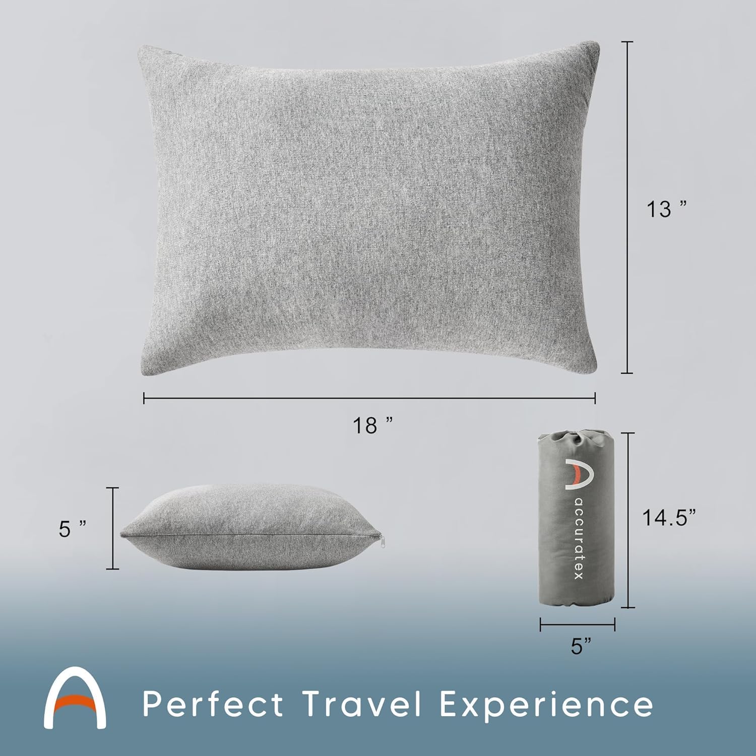 ACCURATEX Camping Pillow, 100% Cotton Cover Compressible Travel Pillow - Available at All In One Marketplace Canada