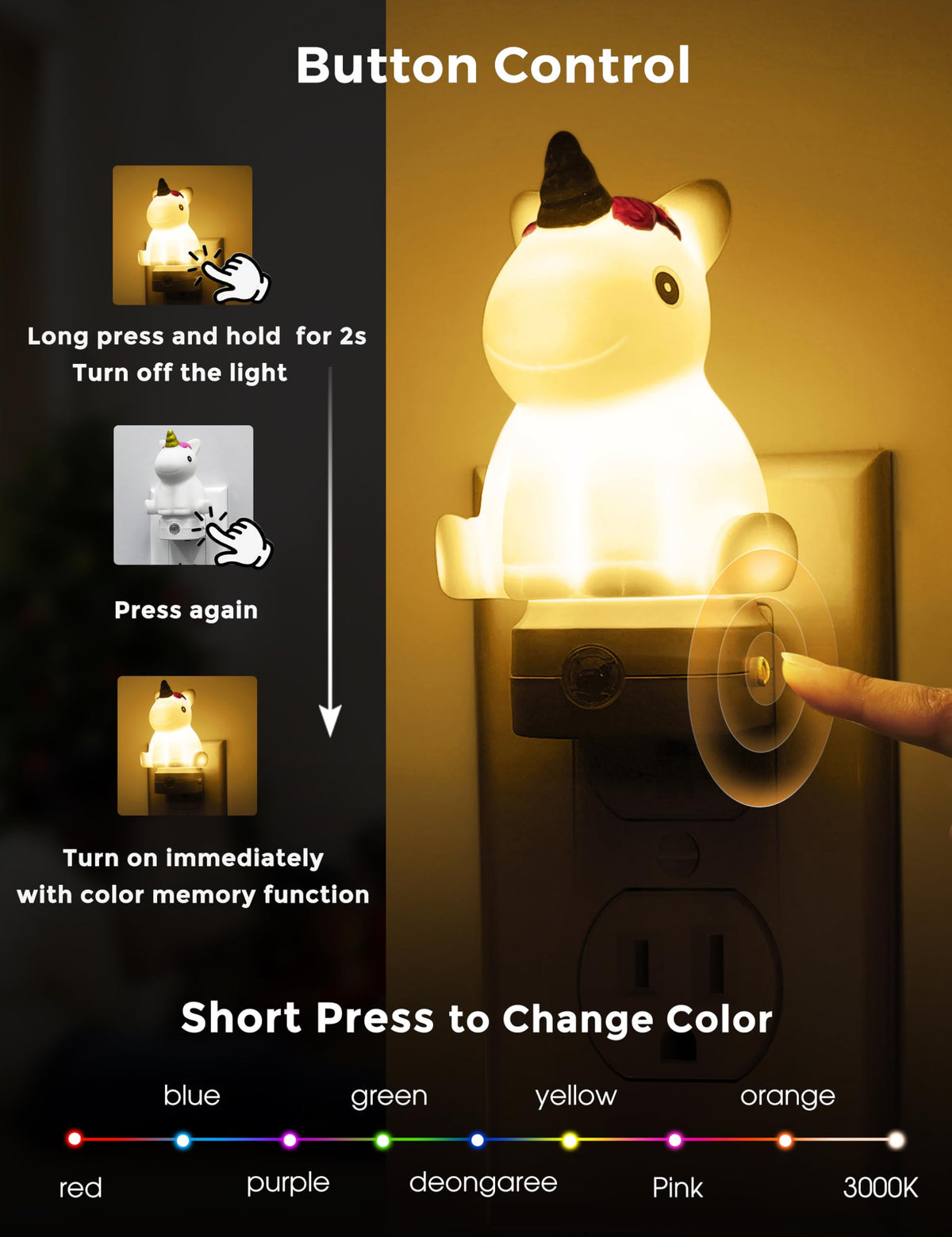 L LOHAS LED Plug in Night Light for Kids, Cute Night Light 🍁 All In One Marketplace Canada