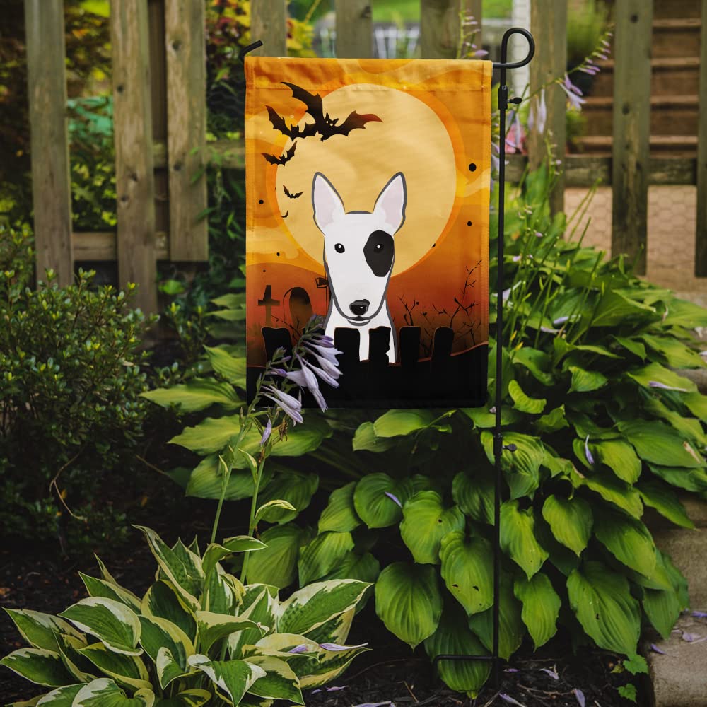 Drapeau de jardin Caroline's Treasures BB1767GF Halloween Bull Terrier, petit, multicolore