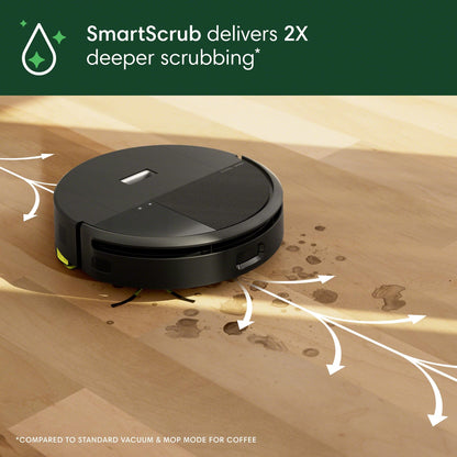 iRobot Roomba 205 DustCompactor Combo Robot Vac & Mop - Compacts Dirt Inside, No Emptying for 60 Days, Space Saving, No Dock, No Bags, Intense Power-Lifting Suction, LiDAR Navigation, Multi-Surface - Available at All In One Marketplace Canada