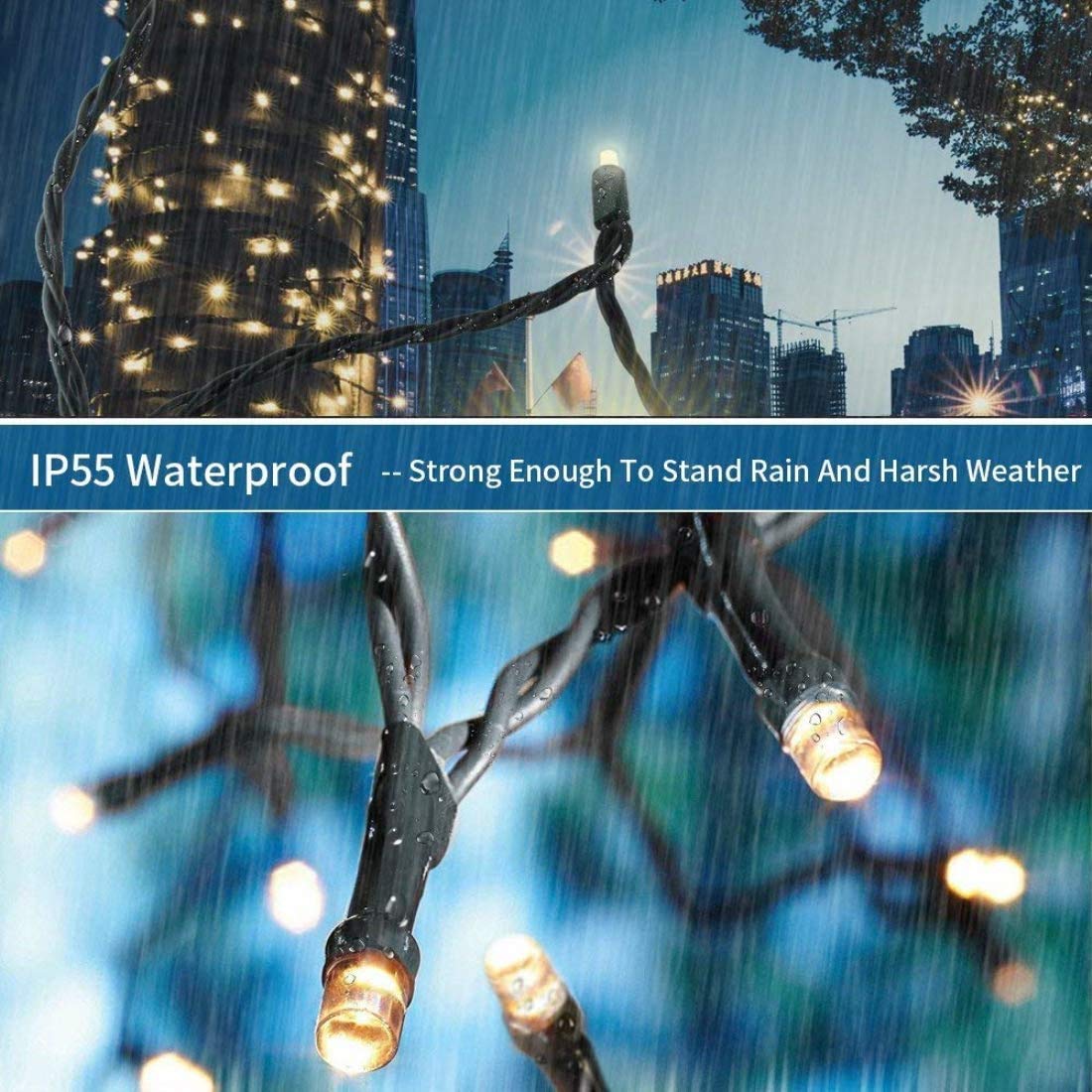 105FT 300 LED Christmas Lights Outdoor (Warm White) 🍁 All In One Marketplace Canada