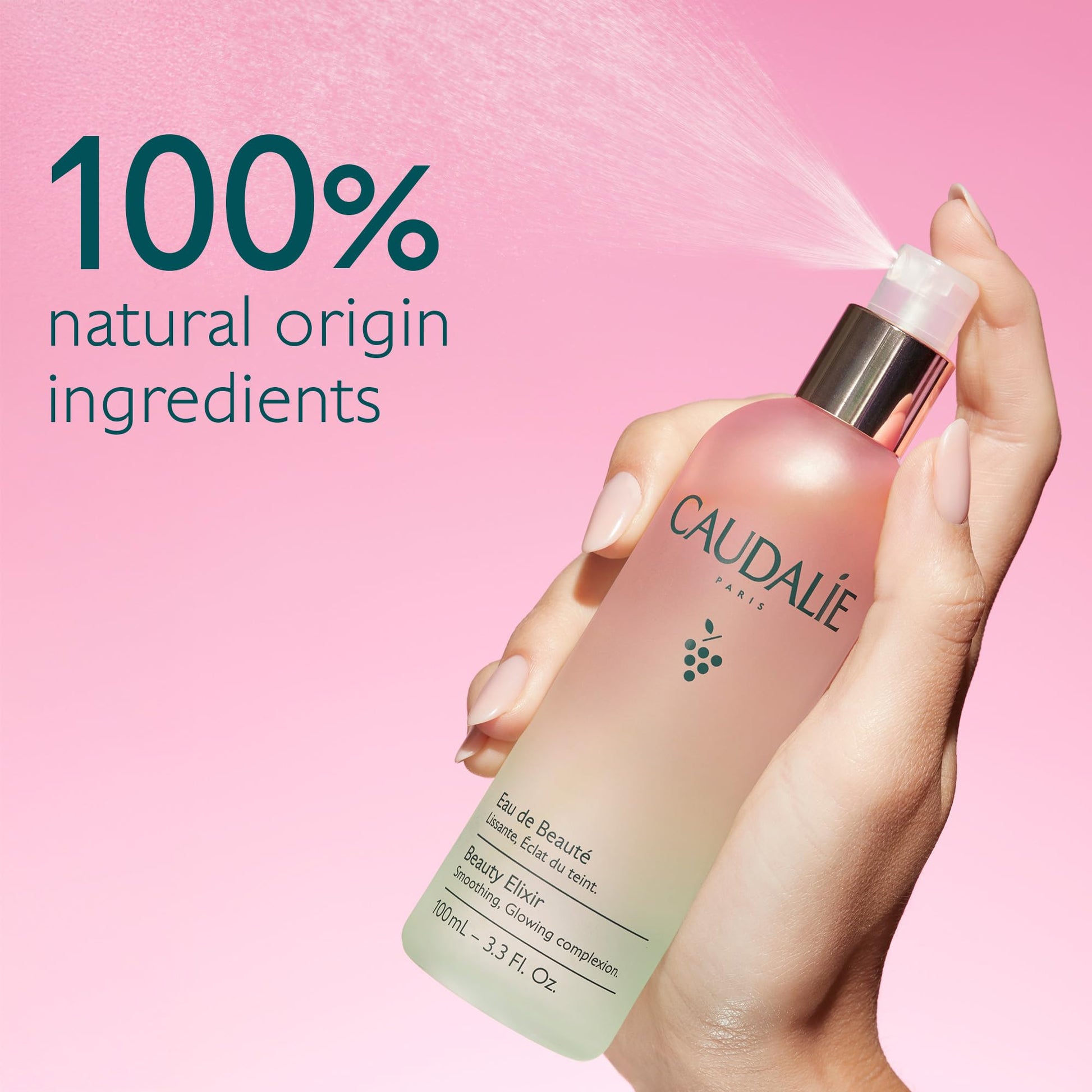 Caudalie Beauty Elixir Face Mist: Toner That Tightens Pores + Reduces Dullness + Sets Makeup - 30 mL - Available at All In One Marketplace Canada