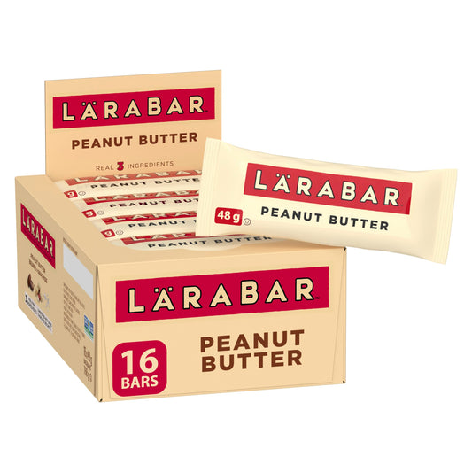 LÄRABAR Peanut Butter, Fruit and Nut Energy Bar, Pack of 16 Bars, Gluten Free, Vegan, Family Pack, Snack Bars - Available at All In One Marketplace Canada