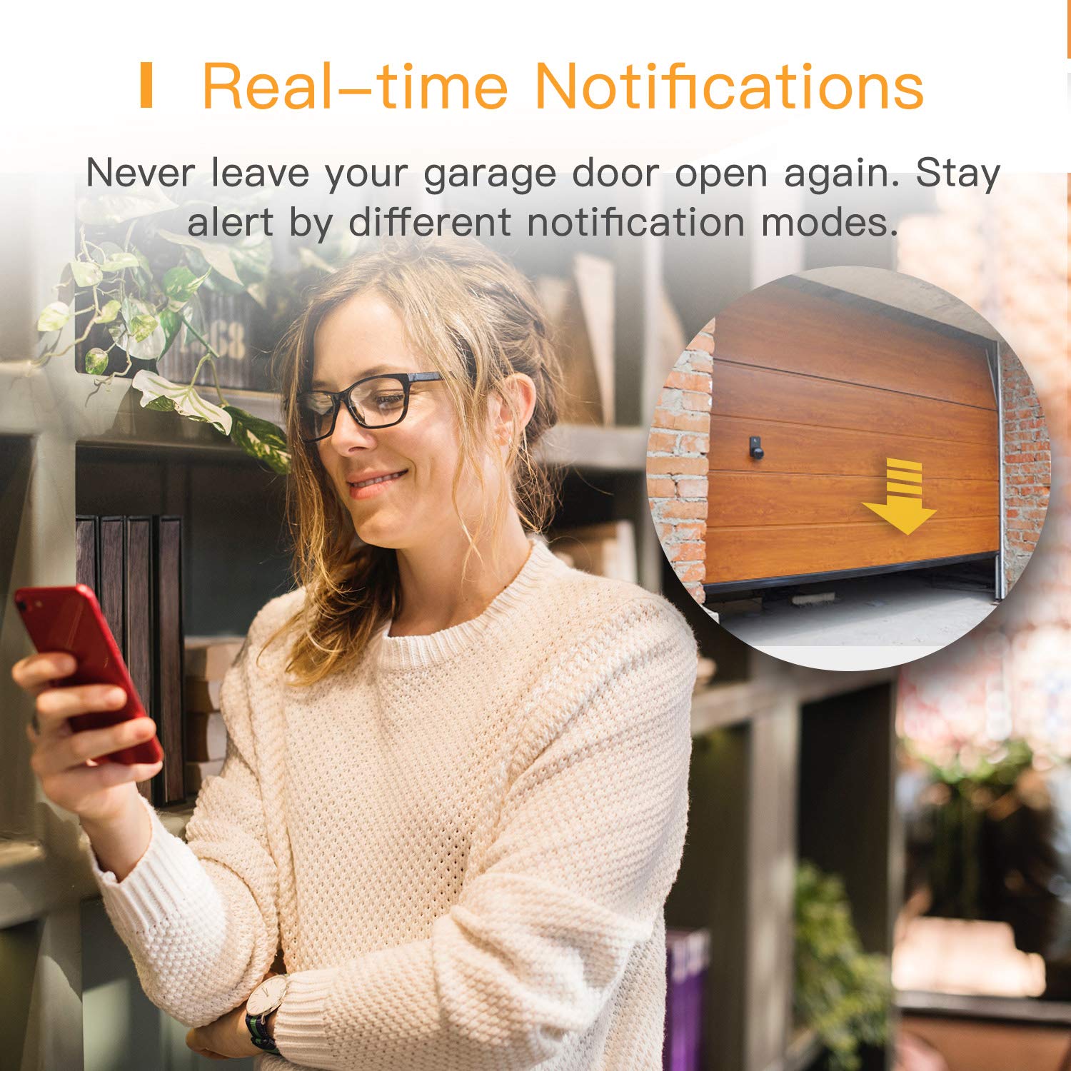 Refoss Smart Wi-Fi Garage Door Opener, Compatible with Google Assistant, Alexa, APP Remote Control Refoss