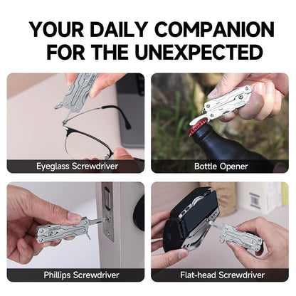 NexTool S0 Micro Sailor Scissors,8-in-1 Mini Keychain Multitool (Silver) 🍁 All In One Marketplace Canada