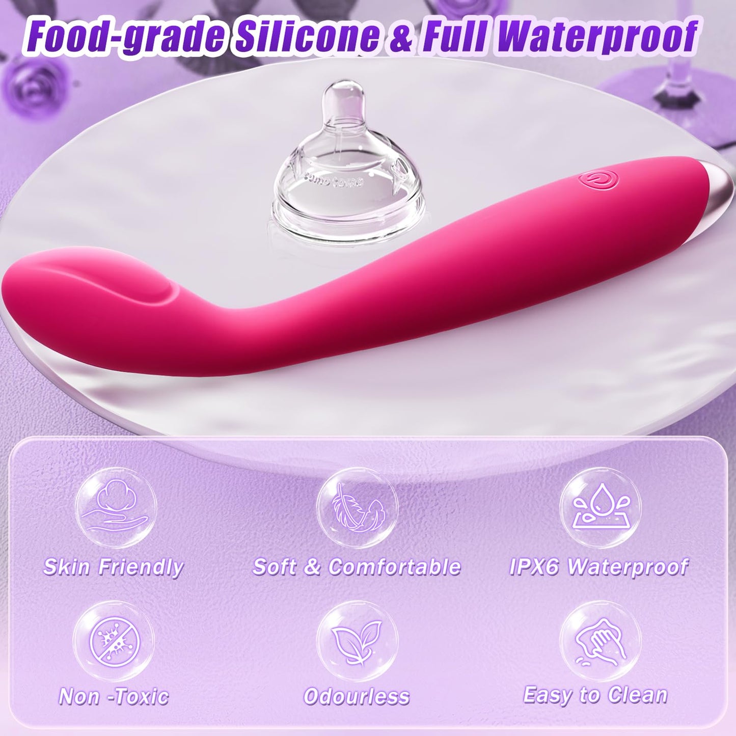 Vibrator Dildo Sex Toys for Women for Clitoral Nipple Anus Stimulation