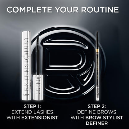 L’Oréal Paris Extensionist Mascara, Lengthening Mascara, Extension-like Length & Volume, For Sensitive Eyes, Clump-Free, Blackest Black WSH, 9.9 mL
