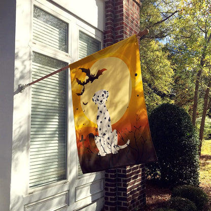 Drapeau de maison en toile Caroline's Treasures BB4363CHF Dalmatien d'Halloween, grand format, multicolore