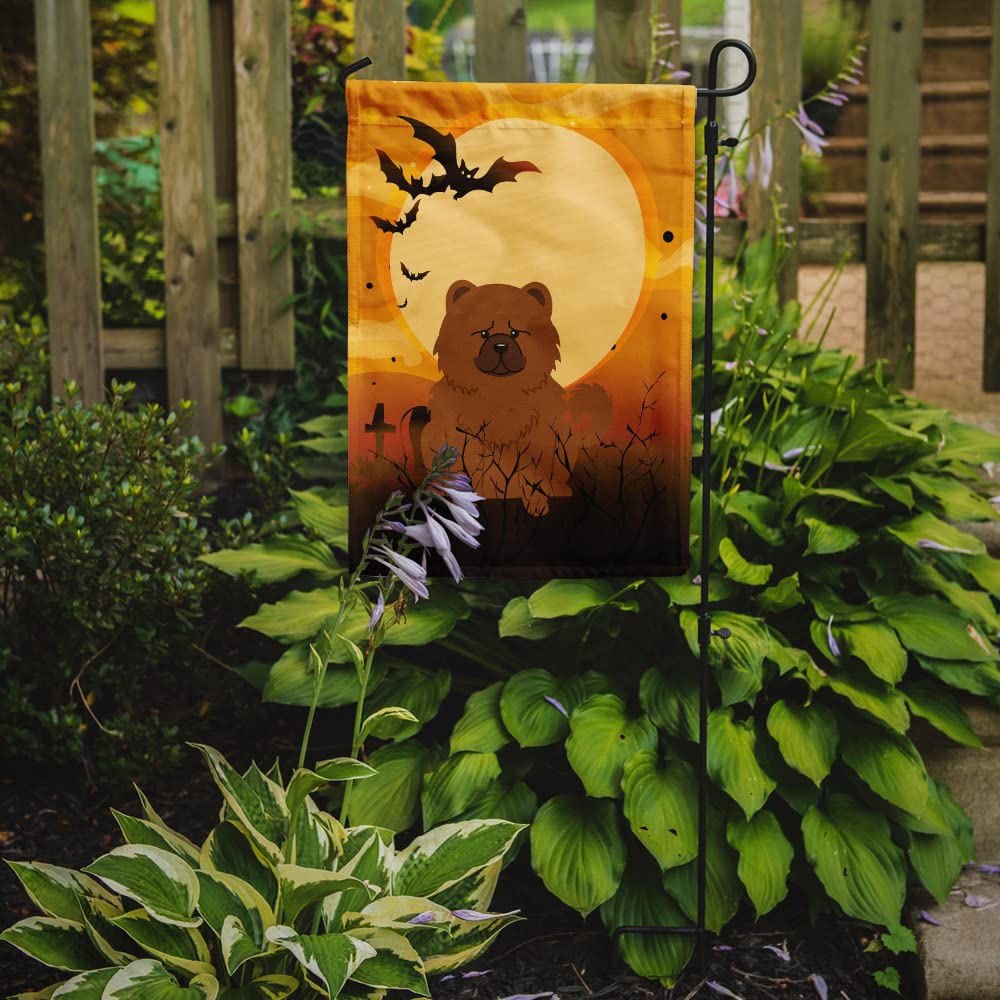 Drapeau de jardin format petit Caroline's Treasures BB4408GF Halloween Chow Chow rouge, multicolore