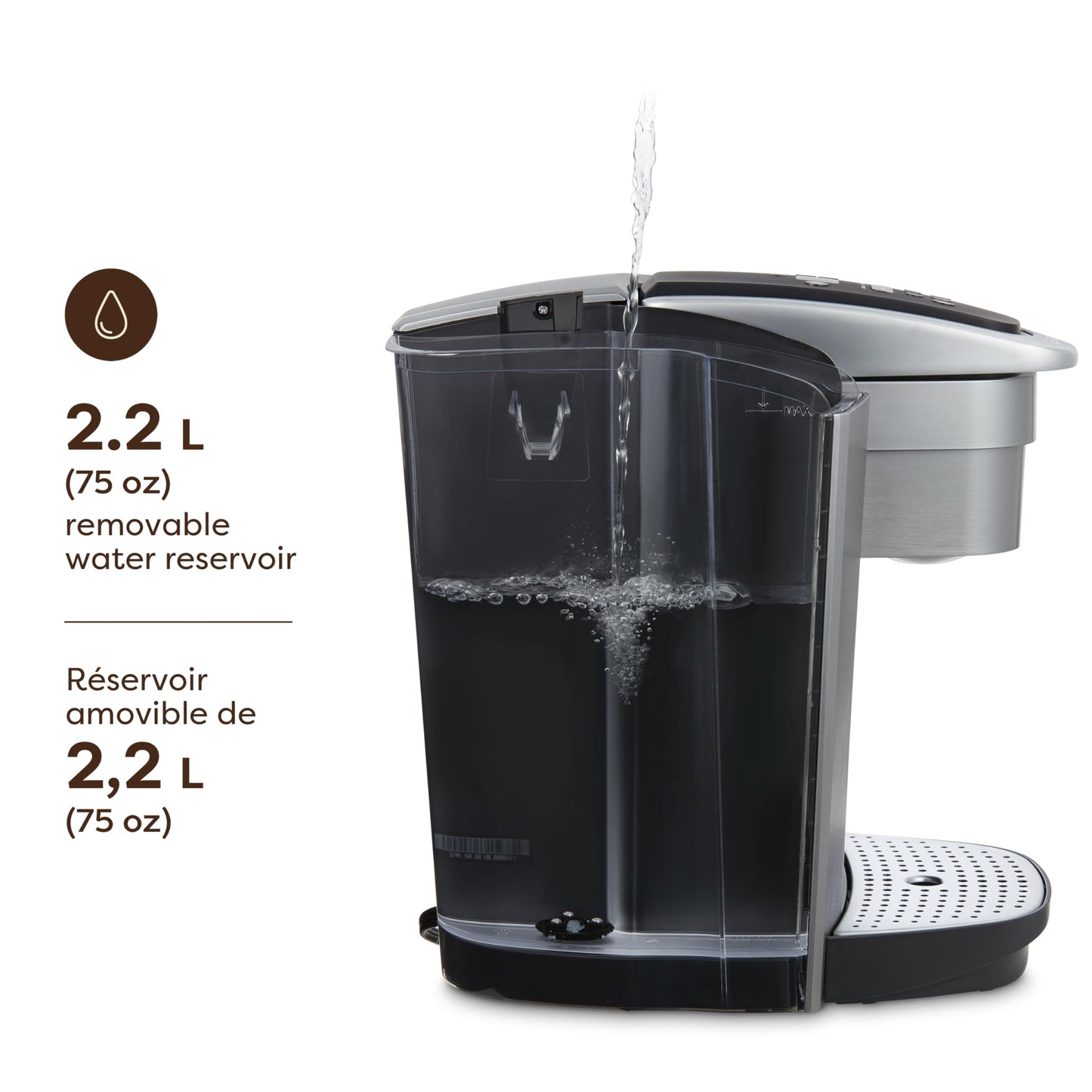 Keurig K-Elite Single Serve K-Cup Pod Coffee Maker, With Iced Brew Functionality And Quiet Brew Technology, Brushed Slate