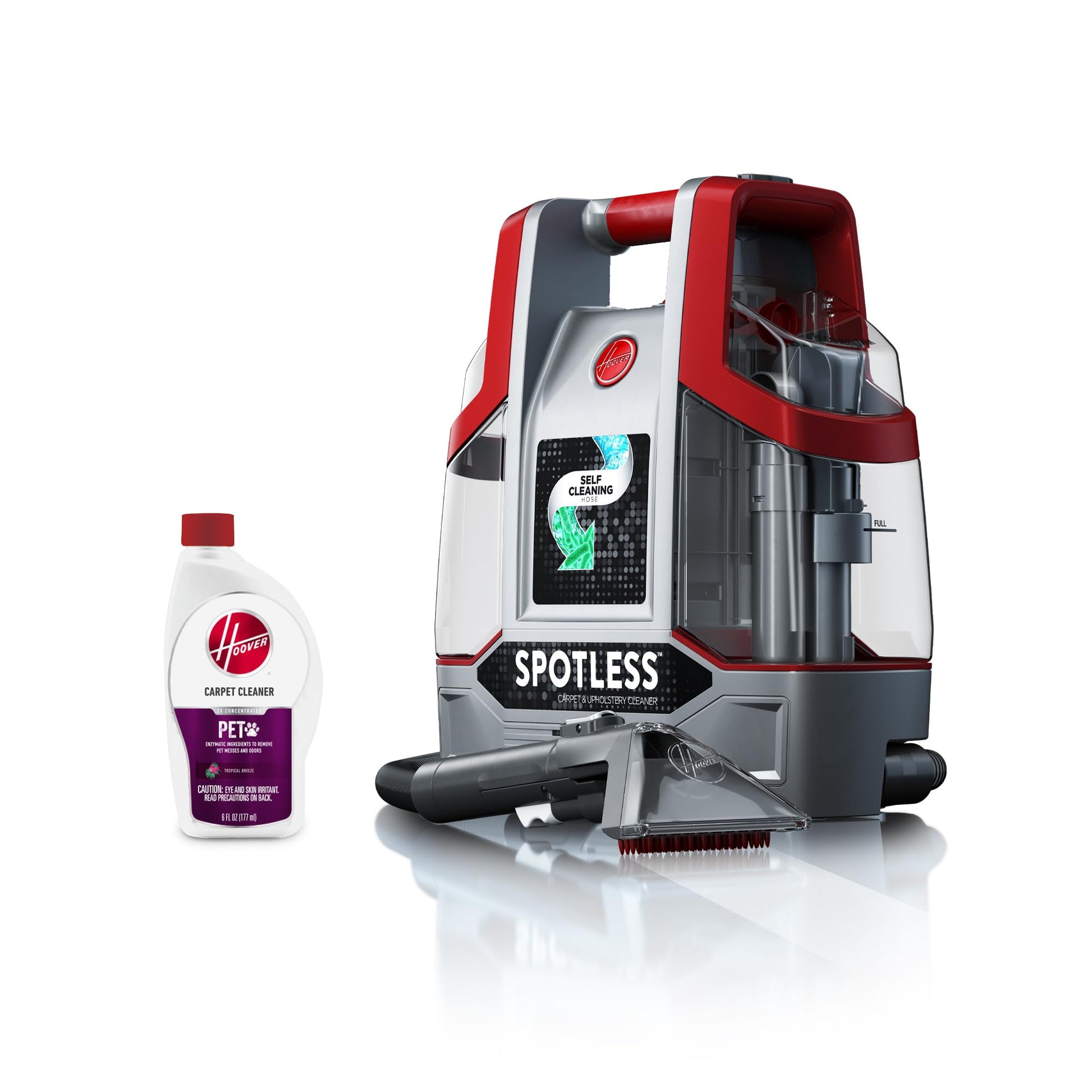 Hoover Spotless Portable Carpet + Upholstery Spot Cleaner Machine, Lightweight Shampooer Machine, Pet Stain Remover, Car and Auto Detailer, Pair with Hoover Carpet Cleaner Solution - Available at All In One Marketplace Canada