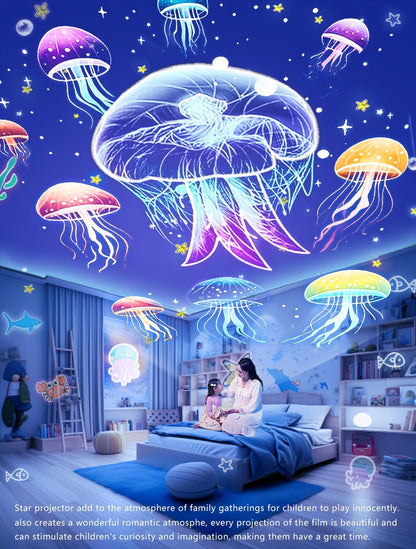 21 Sets of Films, Projector Night Light for Kids Bedroom, Baby Projector for Ceiling, Star Galaxy Night Lights with 360°Rotation Dimmable for Kids Baby Girls, Birthday, Christmas, Nursery, Room Decor 🍁 All In One Marketplace Canada