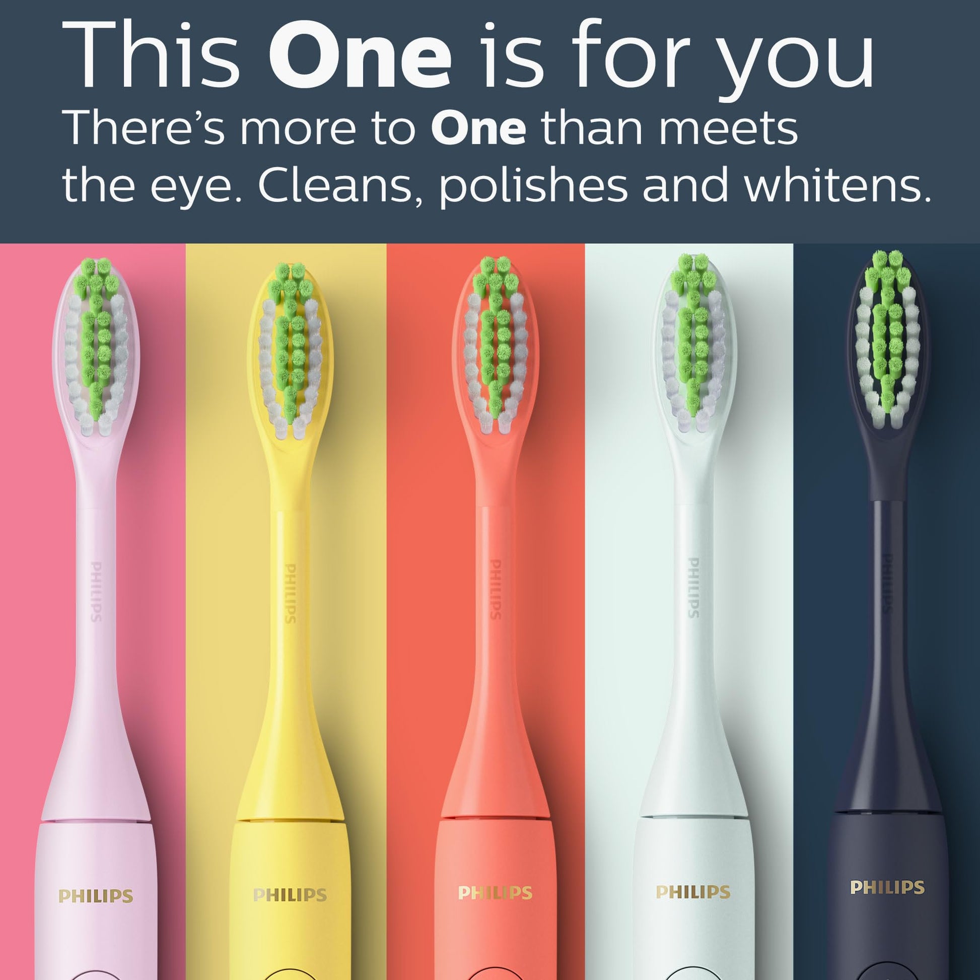 Philips One by Sonicare Battery Electric Toothbrush, Pink, HY1100/06 - Available at All In One Marketplace Canada